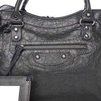 Balenciaga Agneau Classic Silver Hardware City Gris Fossile 9 of 9