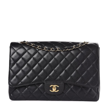 Chanel Caviar Quilted Maxi Single Flap Black 1 of 8