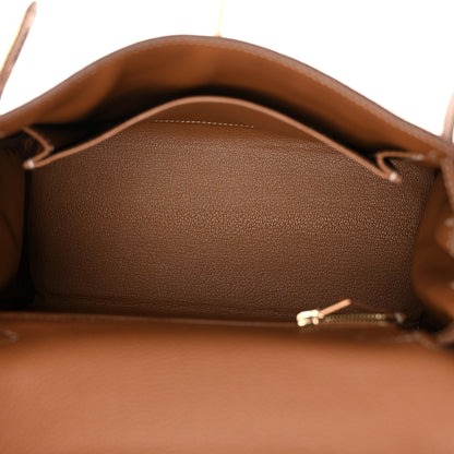 Hermes Togo Kelly Retourne 25 Gold 5 of 11