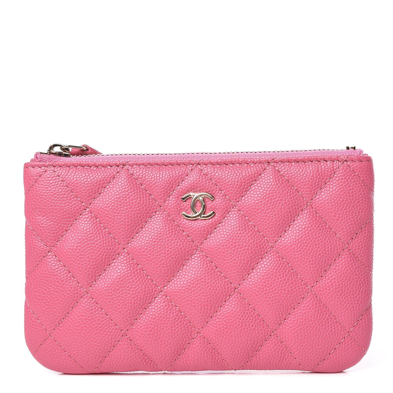 Chanel Caviar Quilted Small Cosmetic Case Pink 1 of 9