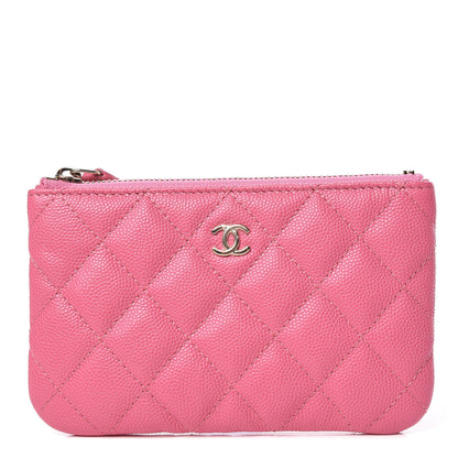 Chanel Caviar Quilted Small Cosmetic Case Pink 1 of 9