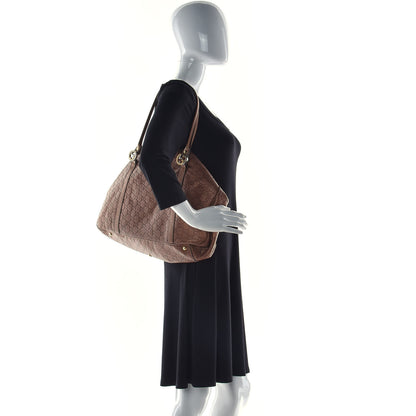 Gucci Metallic Guccissima Large GG Twins Tote Bronze 3 of 21