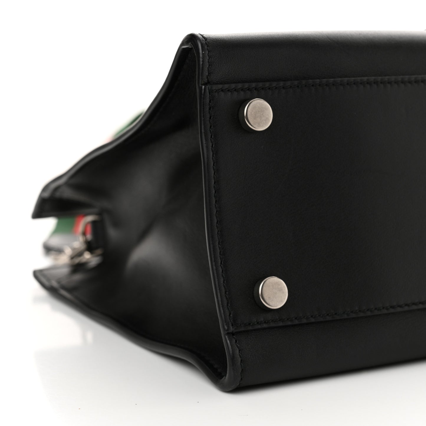 Calfskin Web Medium Dionysus Tote Bag Black