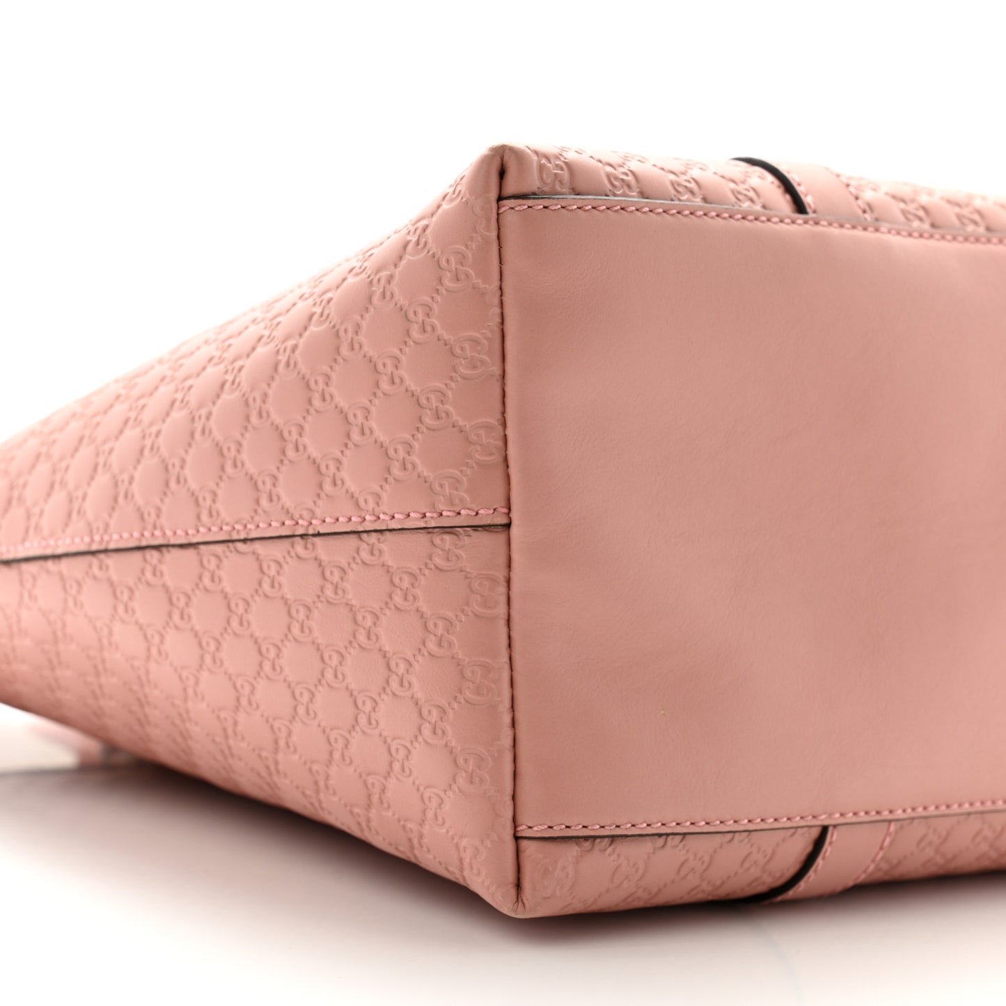 Soft Microguccissima Medium Zippered Satchel Soft Pink