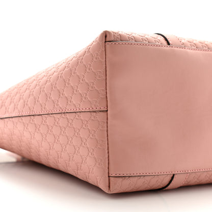 Gucci Soft Microguccissima Medium Zippered Satchel Soft Pink 9 of 13