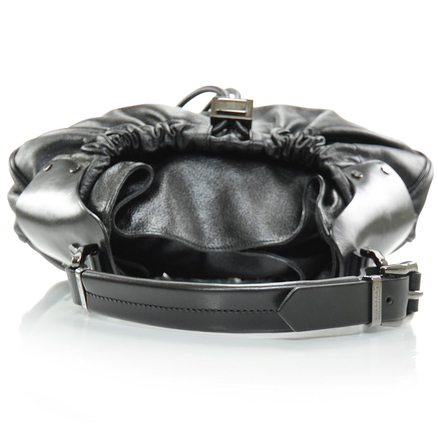 Burberry Prorsum Leather Warrior Hobo Black 5 of 9