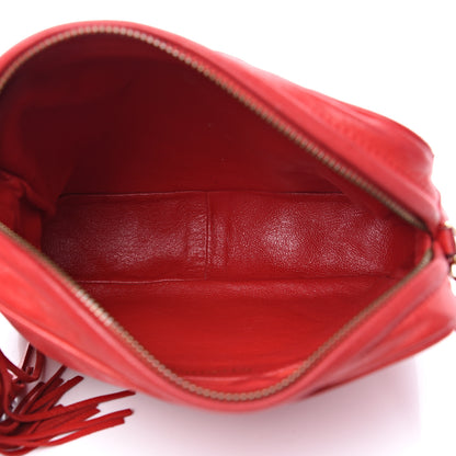 Chanel Lambskin Quilted Flap Tassel Camera Case Red 4 of 15