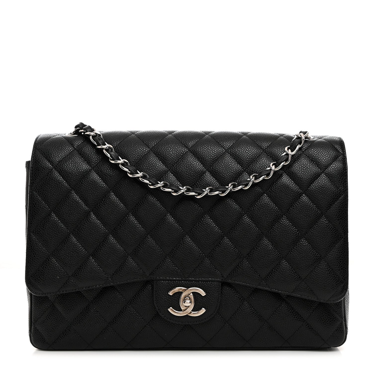 Chanel Caviar Quilted Maxi Double Flap Black 1 of 9