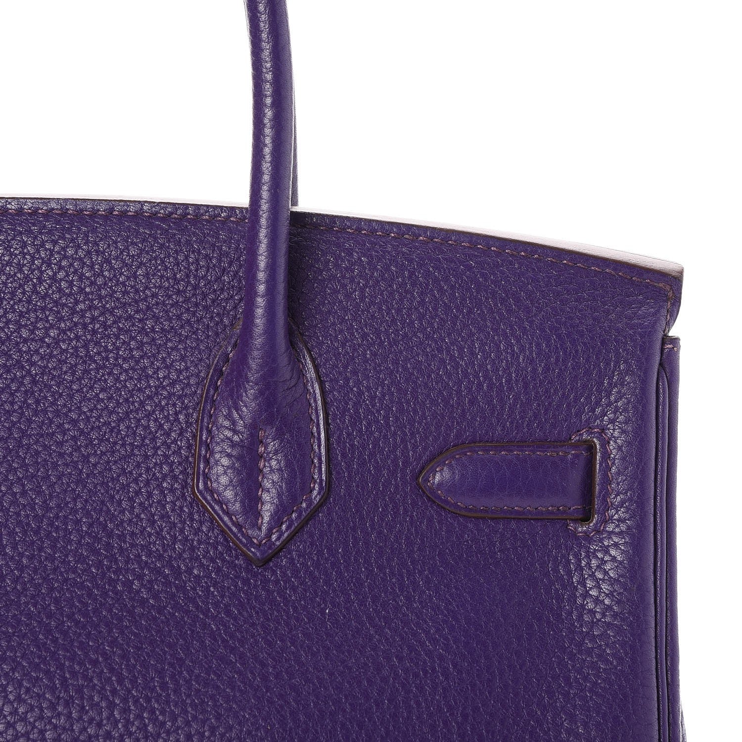 Hermes Taurillon Clemence Birkin 30 Iris 25 of 33
