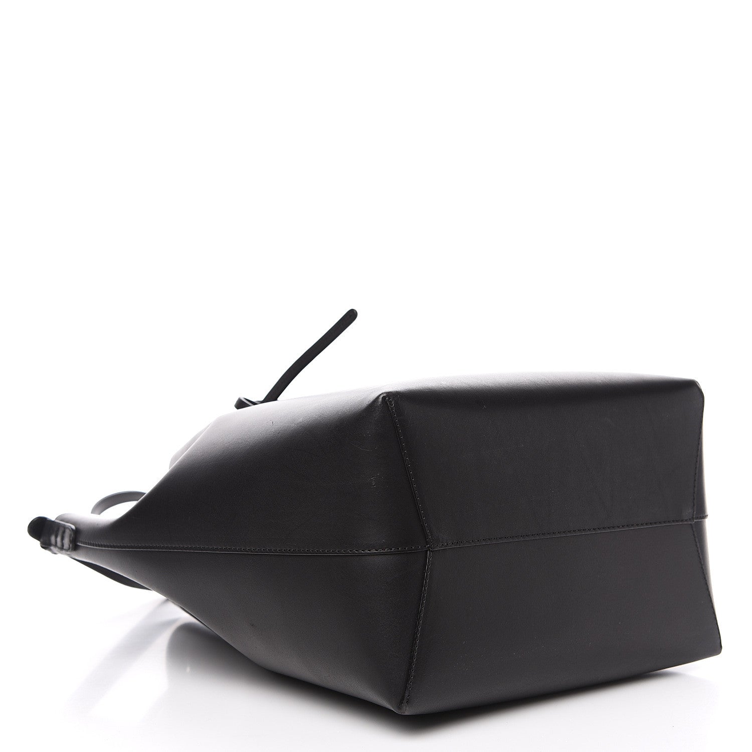 Mansur Gavriel Vegetable Tanned Calfskin Bucket Bag Black Flamma 4 of 14