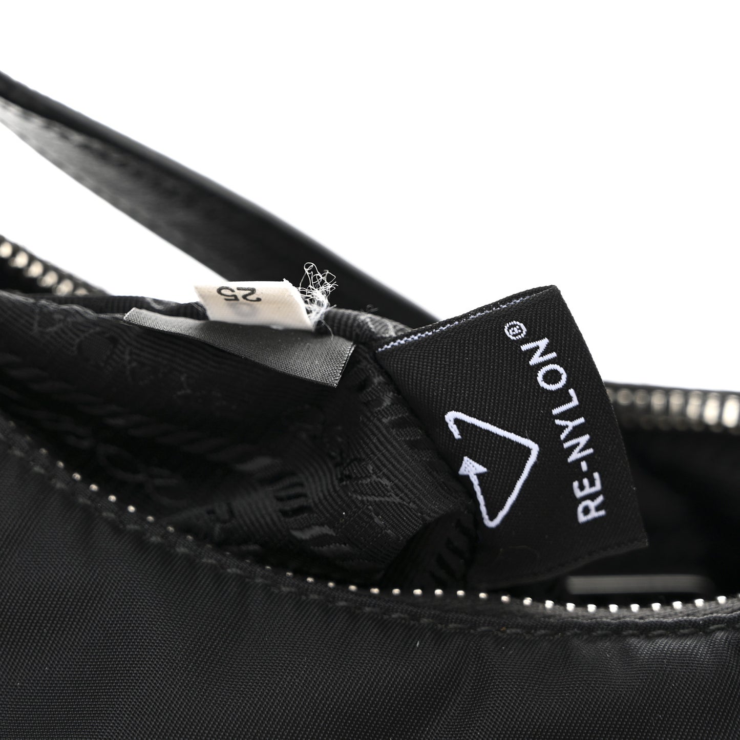 Tessuto Nylon Saffiano Mini Re-Edition 2005 Bag Black