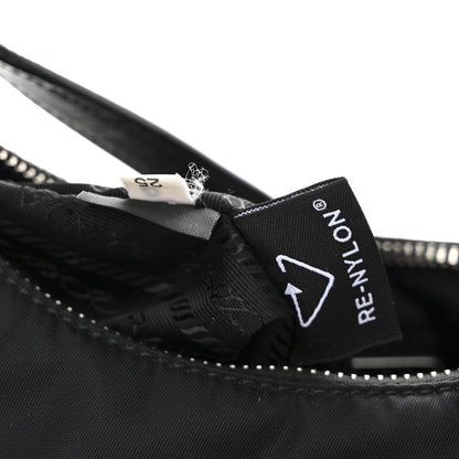 Prada Tessuto Nylon Saffiano Mini Re-Edition 2005 Bag Black 8 of 11