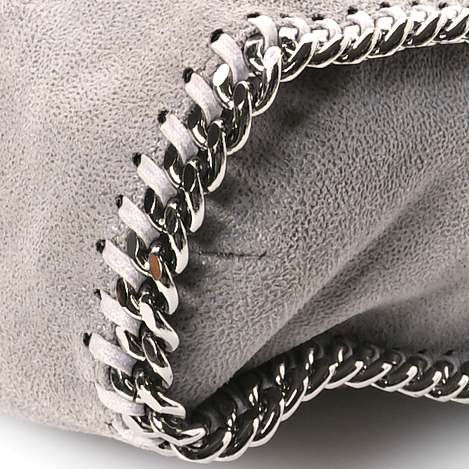 Stella McCartney Shaggy Deer Falabella Fold Over Tote Light Grey 10 of 10