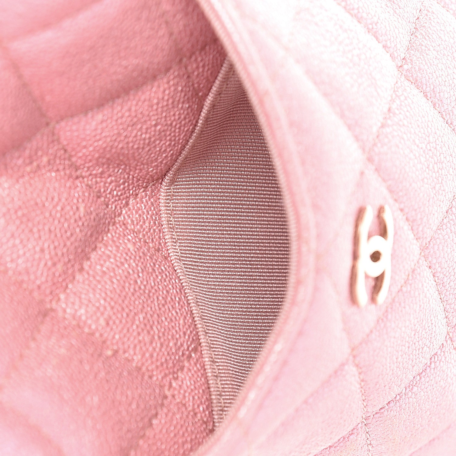 Chanel Iridescent Caviar Quilted Classic iPhone Pouch Rose Pink 6 of 14