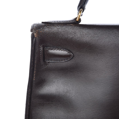 Hermes Box Kelly Retourne 28 Chocolate 37 of 45