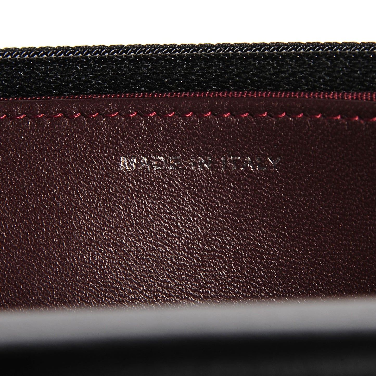 Lambskin Quilted Wallet on Chain WOC Black