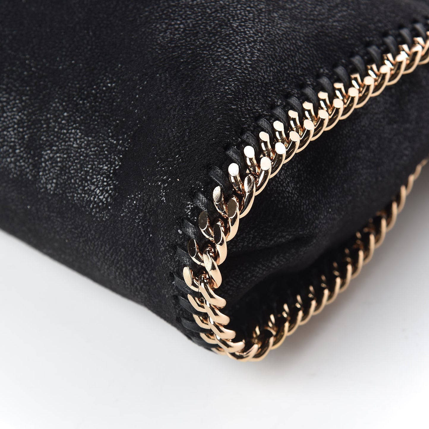 Shaggy Deer Falabella Fold Over Tote Black