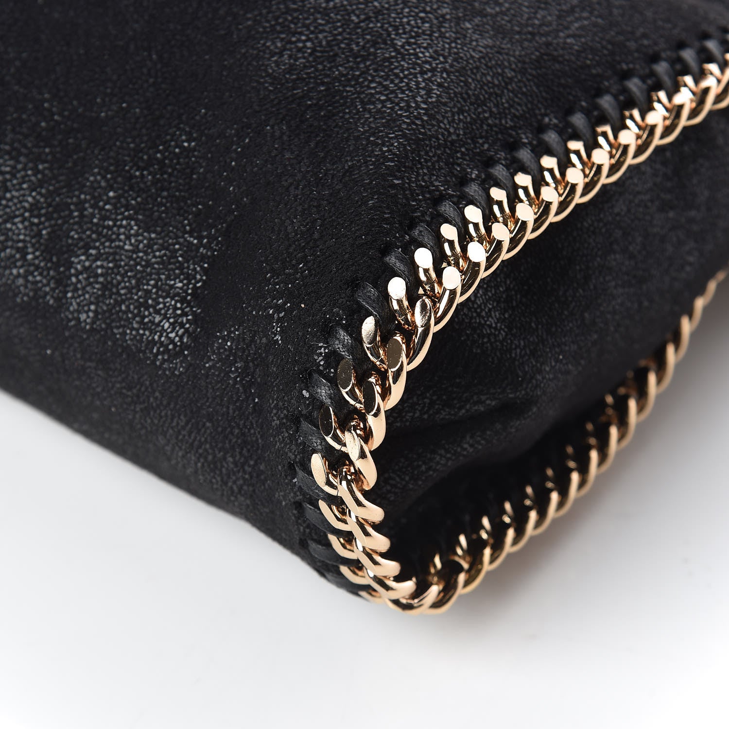 Stella McCartney Shaggy Deer Falabella Fold Over Tote Black 8 of 9