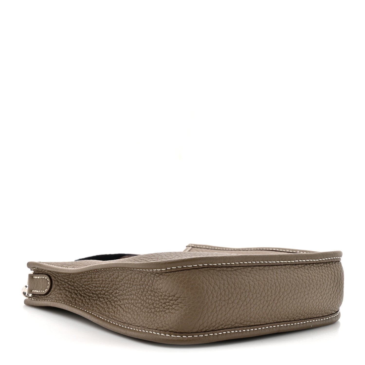 Hermes Taurillon Clemence Amazone Evelyne TPM Etoupe Bleu Indigo 4 of 11