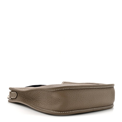 Hermes Taurillon Clemence Amazone Evelyne TPM Etoupe Bleu Indigo 4 of 11