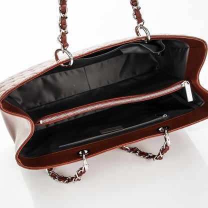 Chanel Caviar Quilted XL Grand Shopping Tote GST Brown 5 of 7