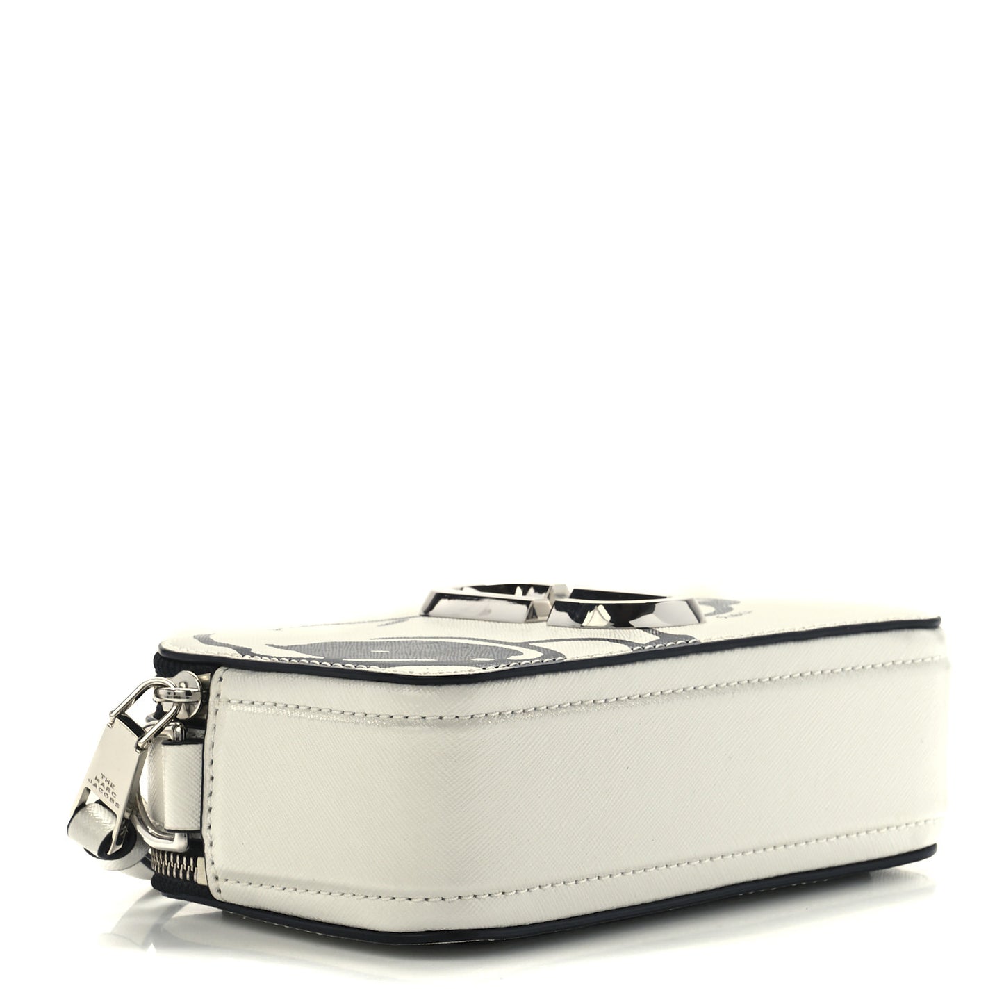X Peanuts Saffiano Small Snoopy Snapshot Camera Bag White Black