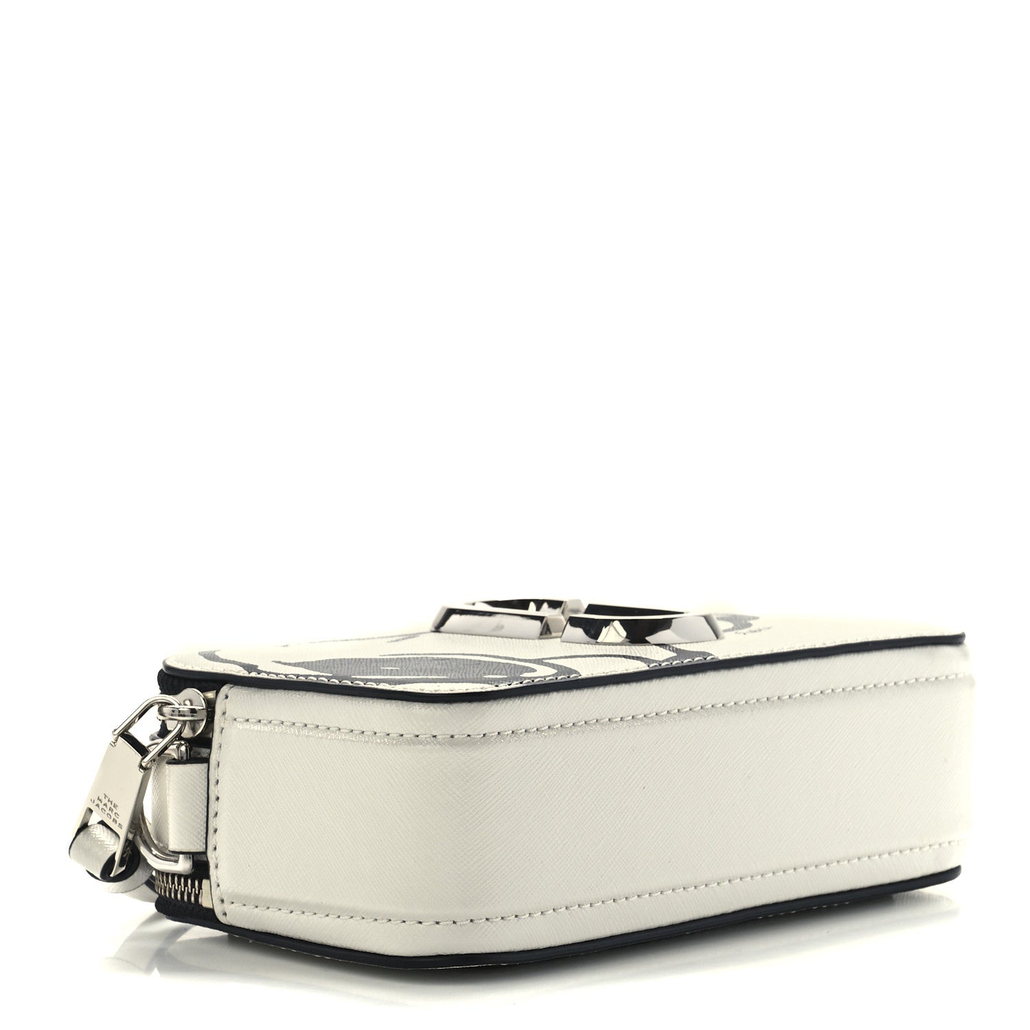 Marc Jacobs X Peanuts Saffiano Small Snoopy Snapshot Camera Bag White Black 4 of 15