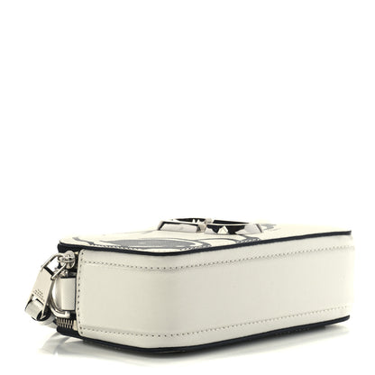 Marc Jacobs X Peanuts Saffiano Small Snoopy Snapshot Camera Bag White Black 4 of 15