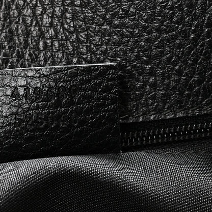 Gucci Calfskin Medium Braided Handle Gifford Tote Black 7 of 10