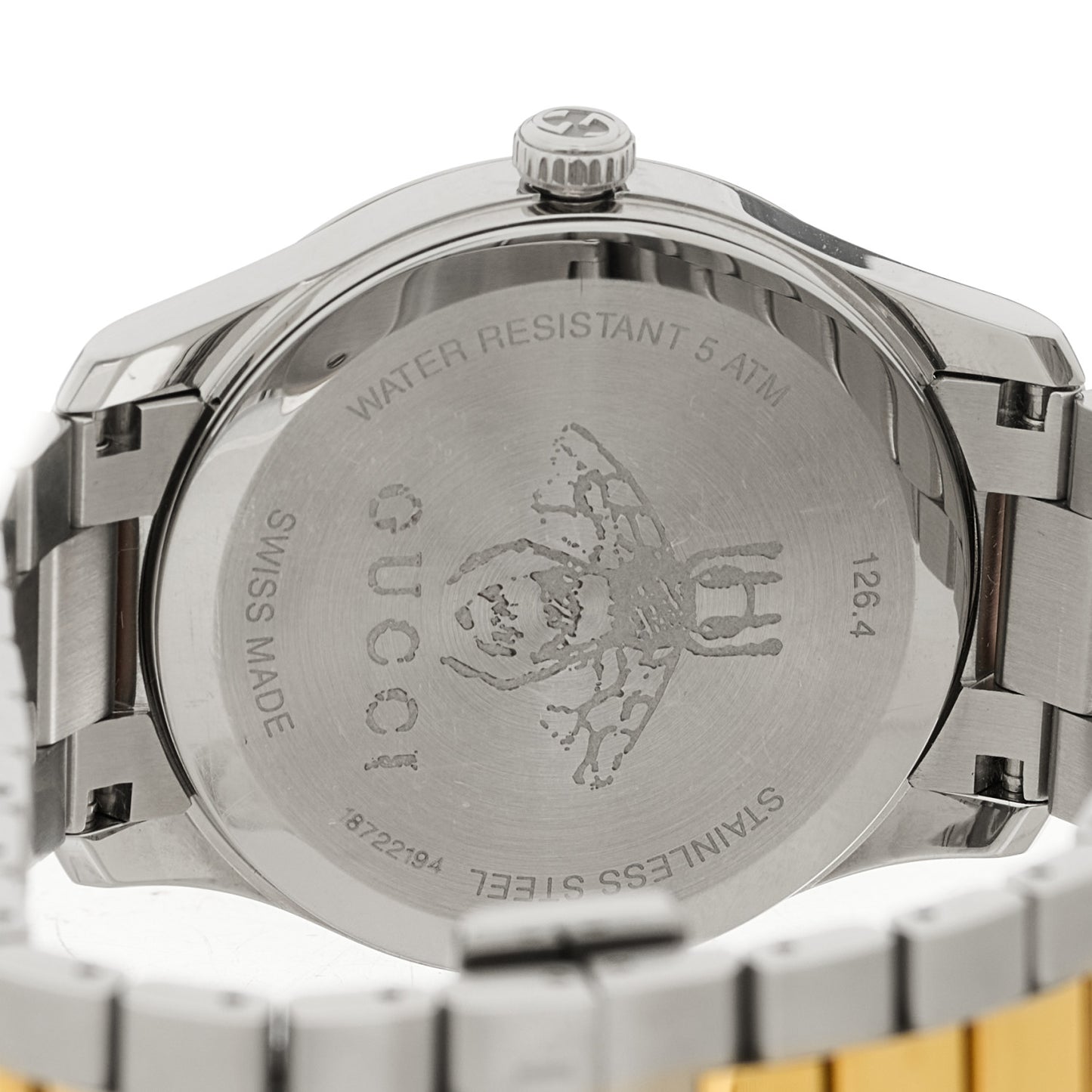 Stainless Steel 38mm G-Timeless Two Tone Bee Quartz Watch