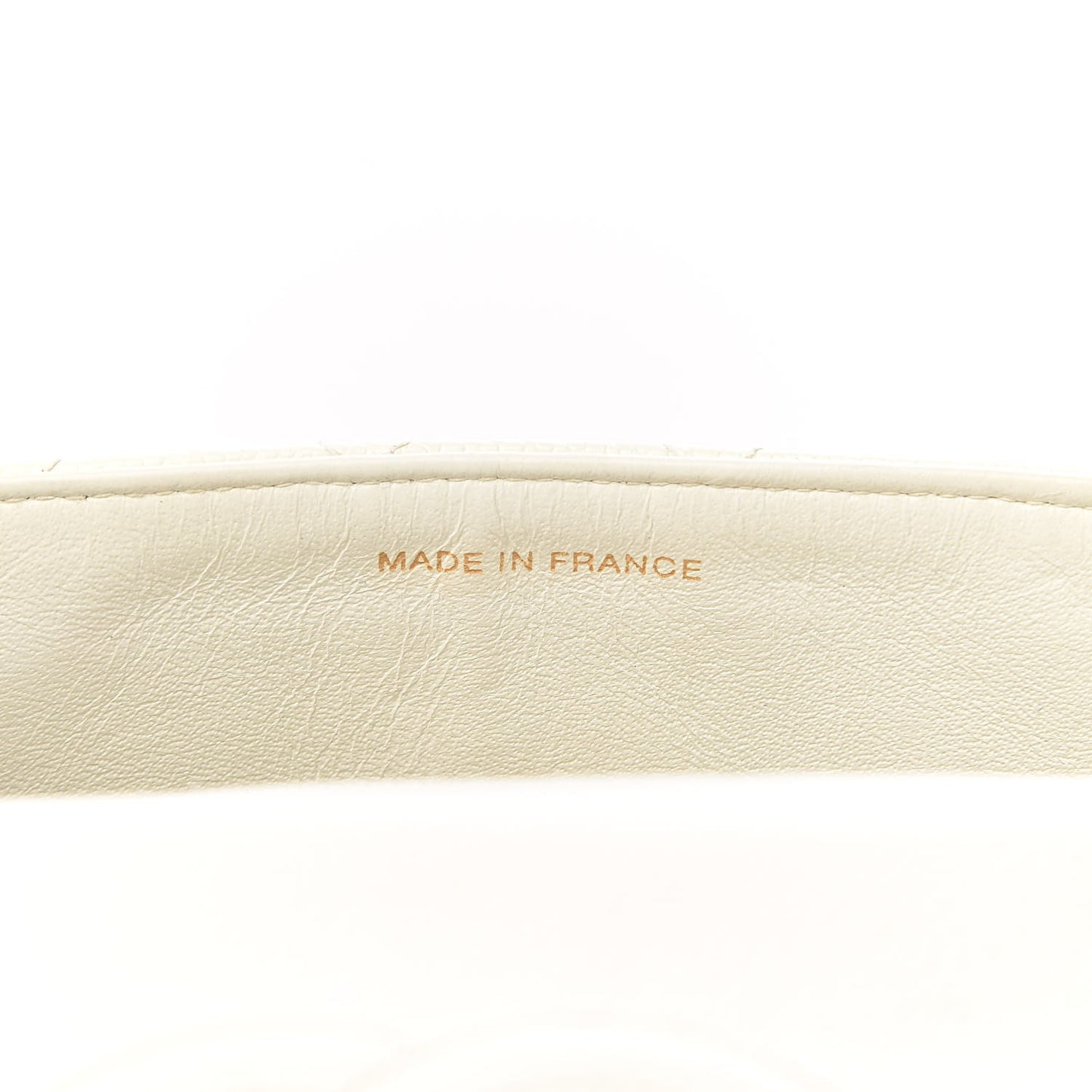 Caviar Quilted Mini Square Flap White