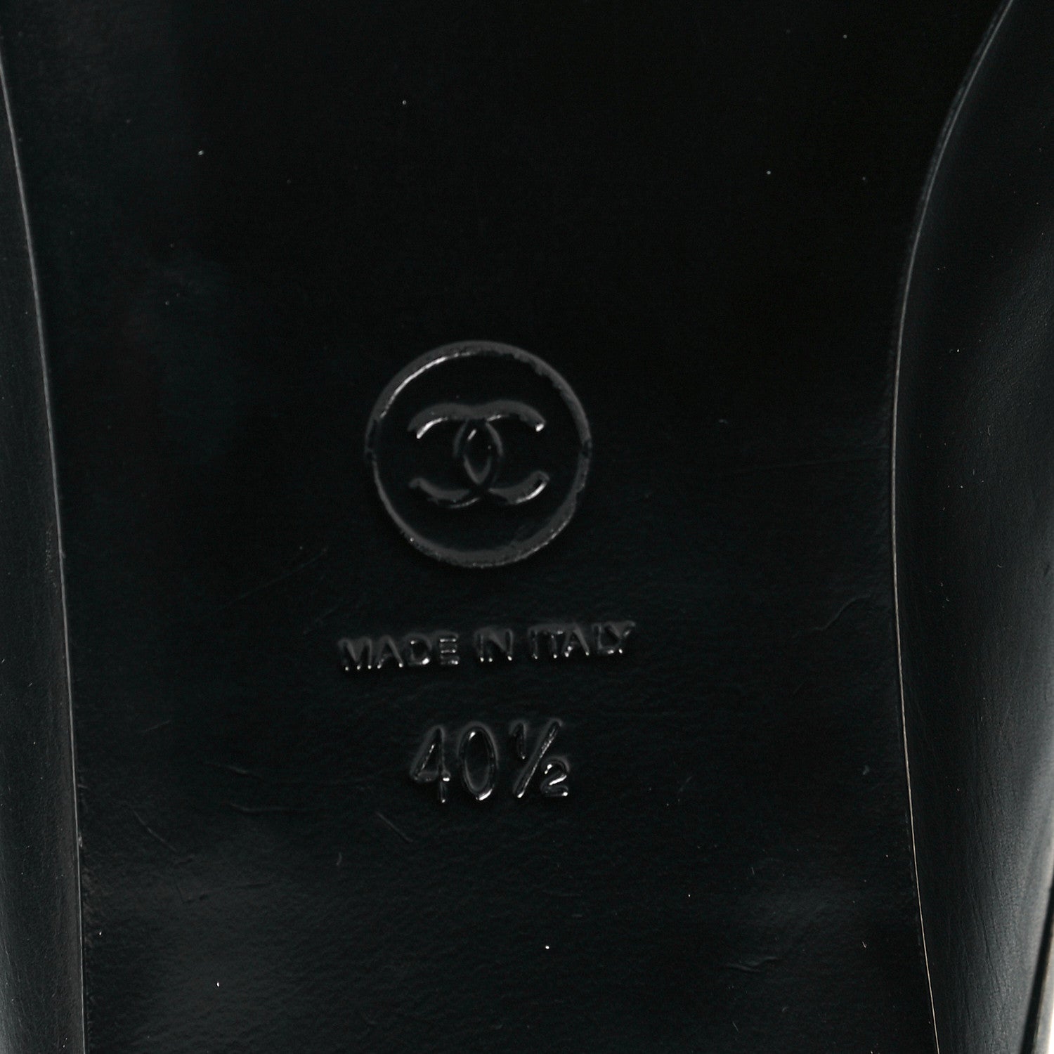 Chanel Calfskin CC Mules 40.5 Black 8 of 10