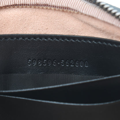 Gucci Calfskin Matelasse Mini GG Marmont Chain Crossbody Bag Black 7 of 9