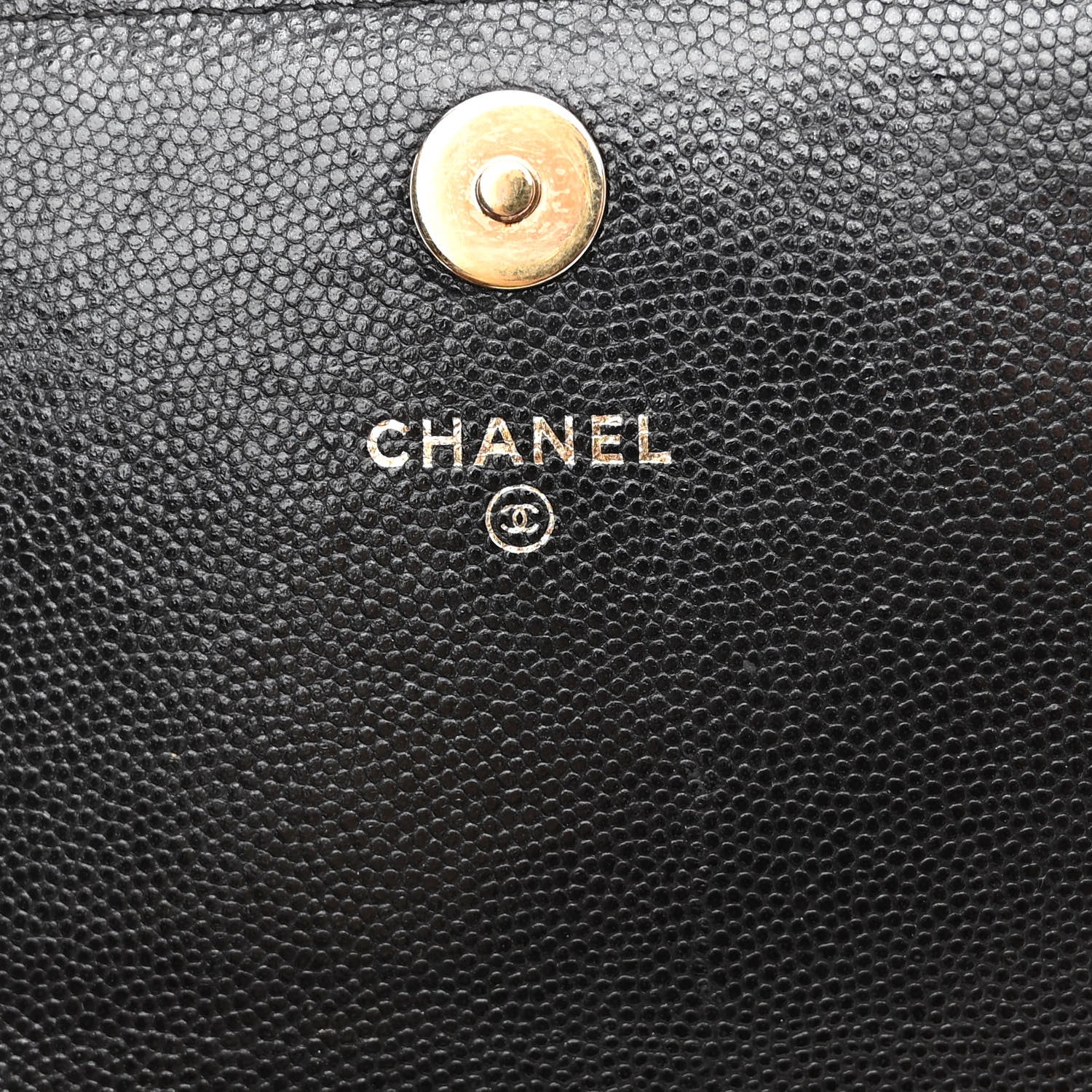 Chanel Caviar Quilted Square Wallet On Chain WOC Black 6 of 13