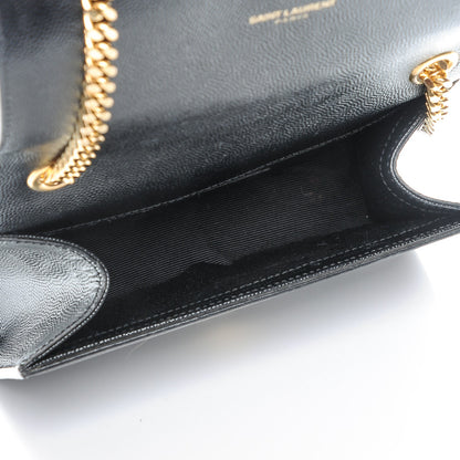 Saint Laurent Grain De Poudre Small Monogram Kate Satchel Black 5 of 7