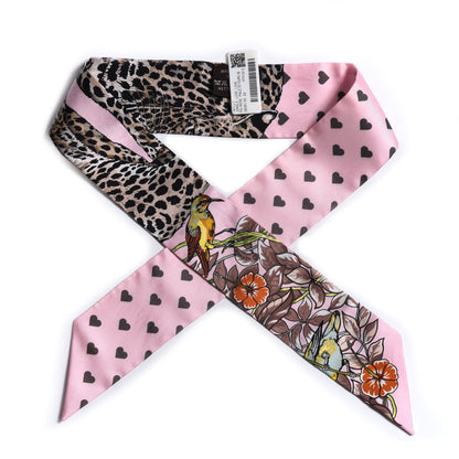 Hermes Silk Jungle Love Love Twilly Rose Pale Etoupe 1 of 5