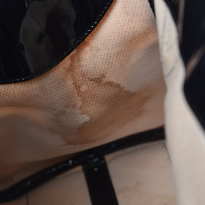 Fendi Canvas Patent Grommet De Jour Tote Natural 12 of 22