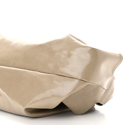 Loewe Patent Goatskin Mistral Bag Taupe 10 of 10