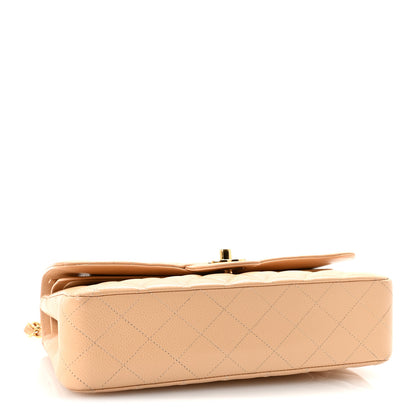 Chanel Caviar Quilted Medium Double Flap Beige 4 of 11