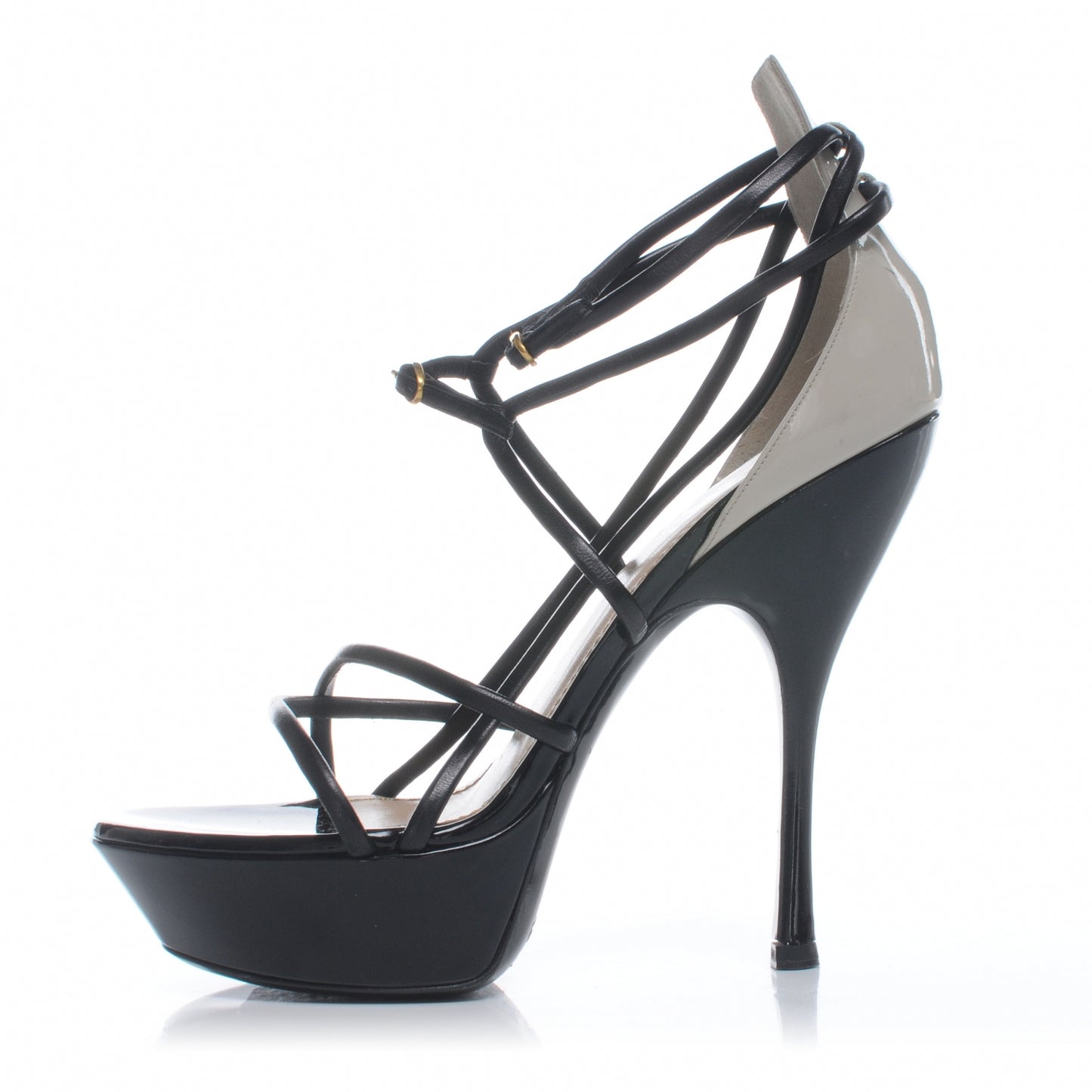 Leather Lola Strappy Heels 38