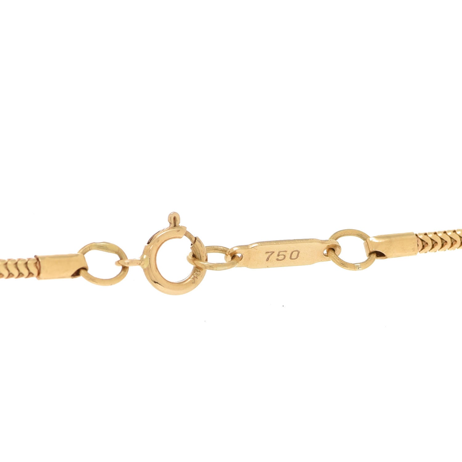 Tiffany 18K Yellow Gold 1837 Bar Pendant Necklace 6 of 6