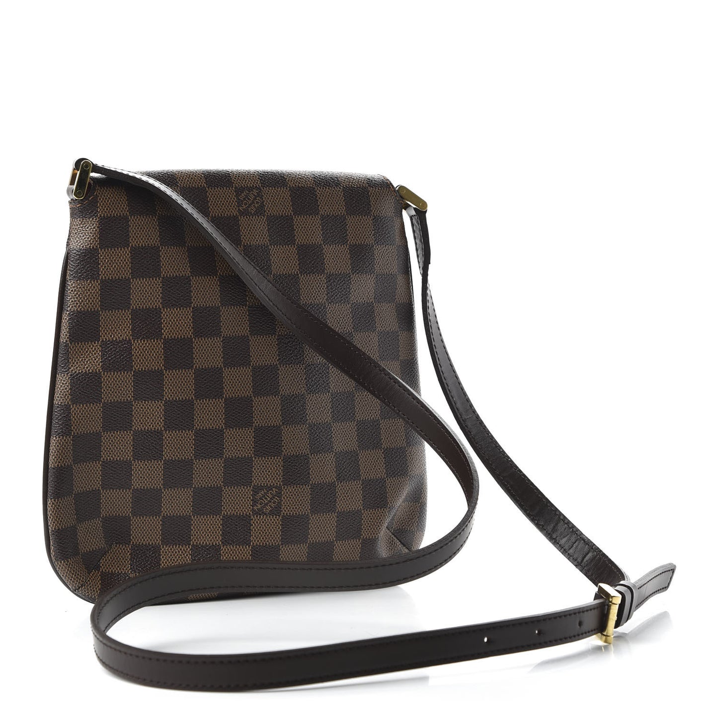 Damier Ebene Musette Salsa Long Strap