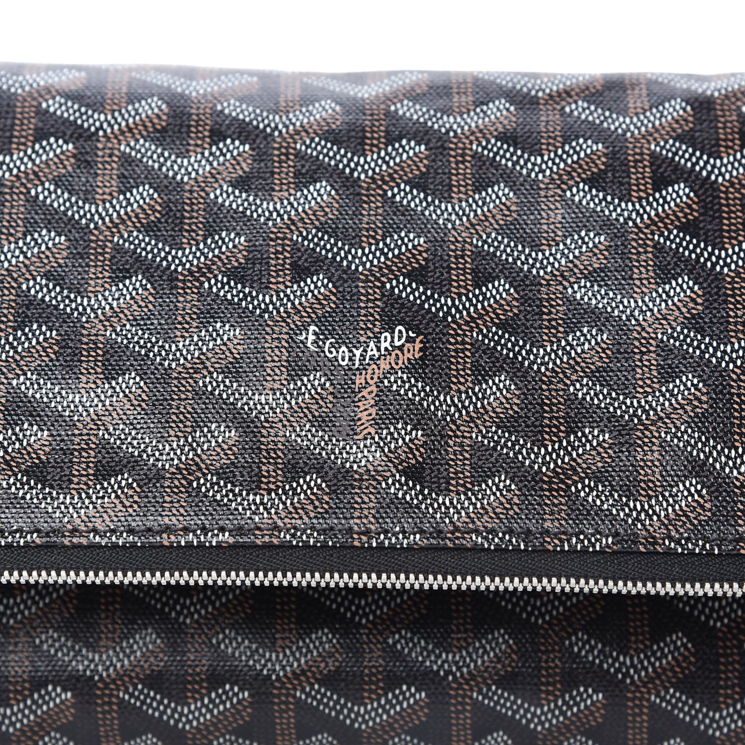 Goyard Goyardine Sainte Marie Soft Clutch Black 8 of 9