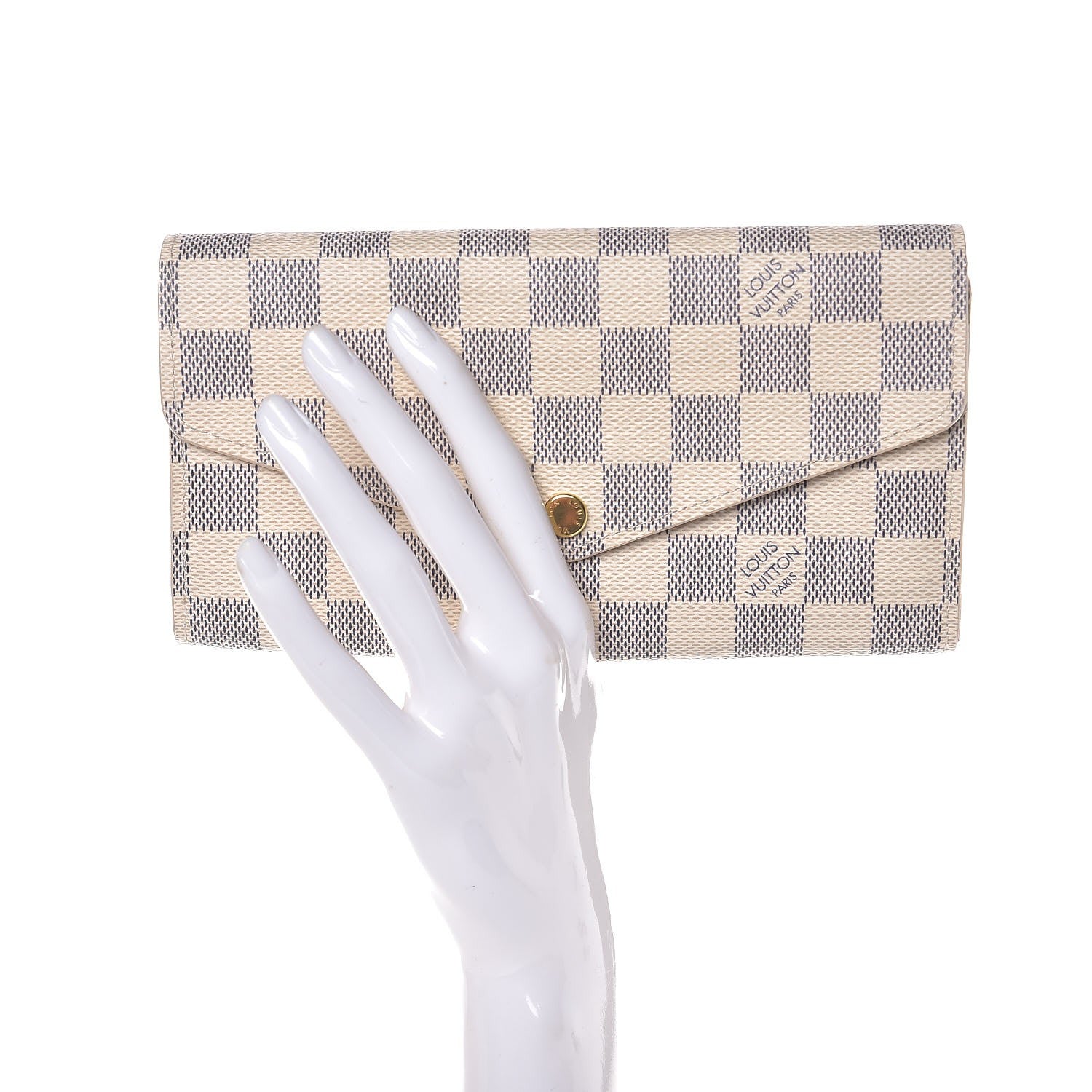 Louis Vuitton Damier Azur Sarah Wallet NM 2 of 8