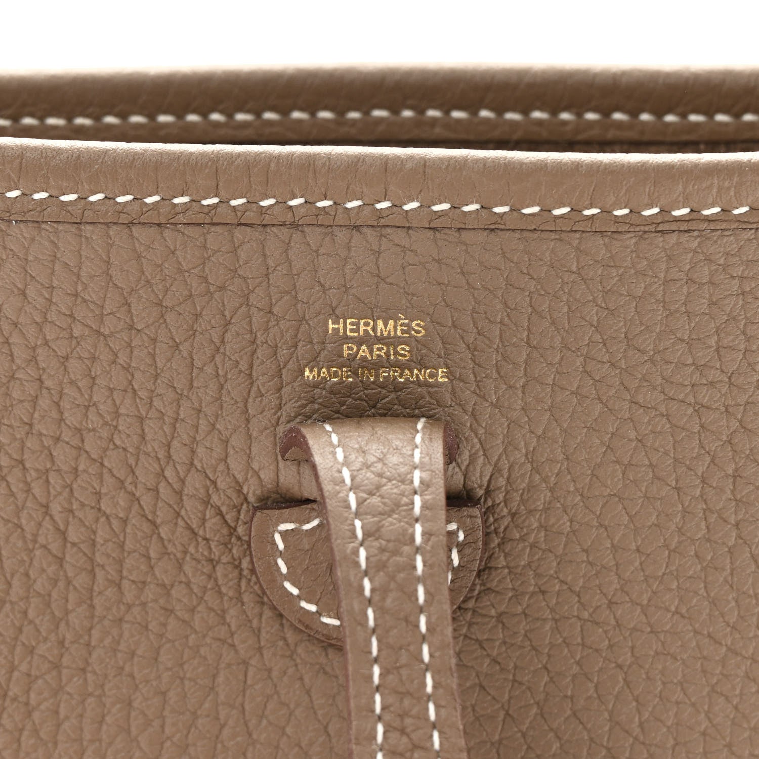 Hermes Taurillon Clemence Amazone Evelyne TPM Etoupe Bleu Indigo 6 of 11