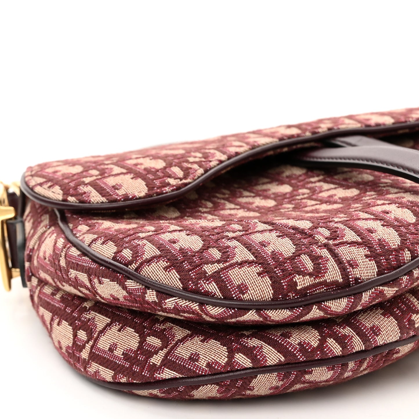Oblique Saddle Bag Burgundy