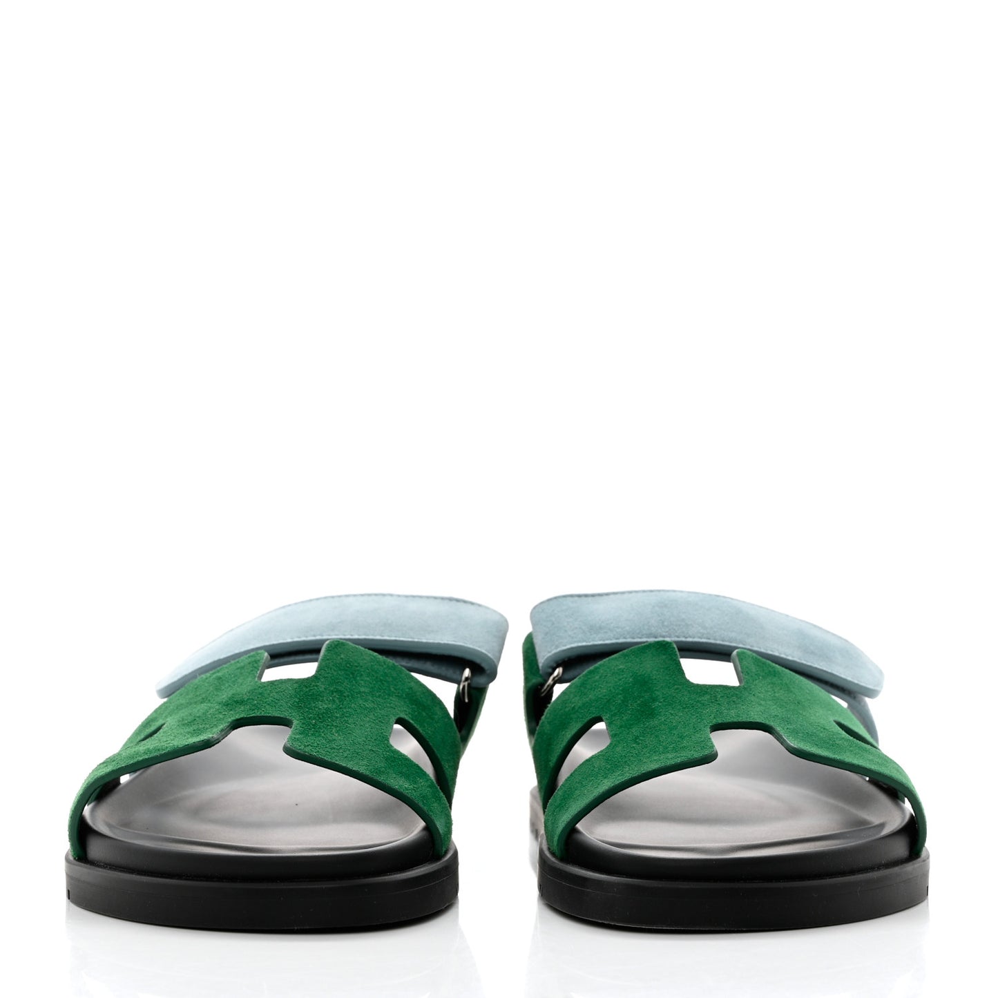 Suede Goatskin Womens Chypre Sandals 39 Vert Cactus Vert d'eau