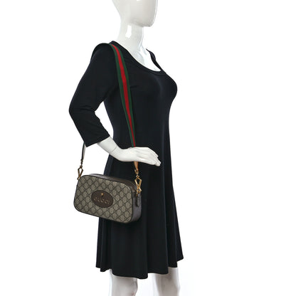 Gucci GG Supreme Monogram Web Neo Vintage Shoulder Bag Beige New Acero Crop 2 of 10