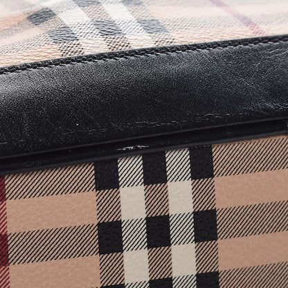 Burberry Haymarket Check Medium Golderton Tote Black 13 of 14