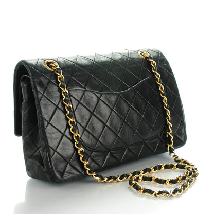 Chanel Lambskin Quilted Medium Double Flap Black 3 of 9